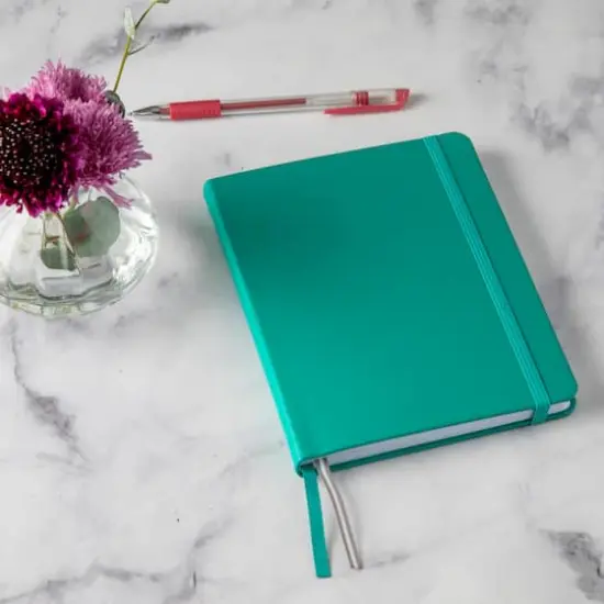 6" x 8" Hardcover Dot Journal by Artist's Loft&trade; Teal {5}