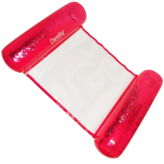 CocoNut Float 4ft. Pink Glitter Hammock Pool Lounger {1}