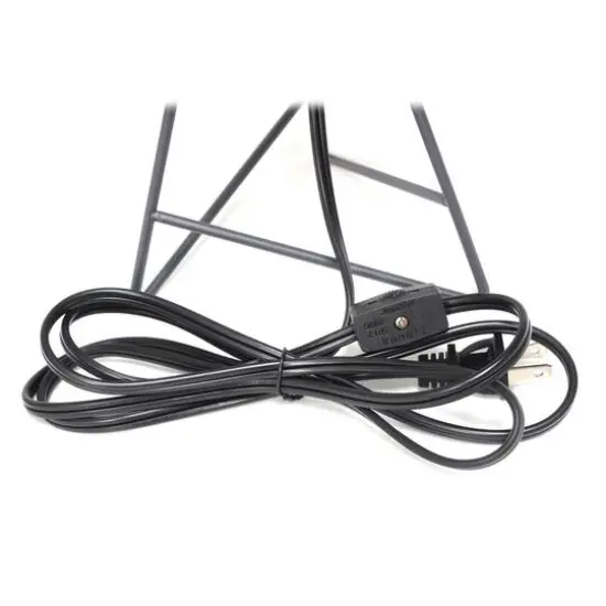 Simple Designs Gray Down to the Wire Table Lamp {9}