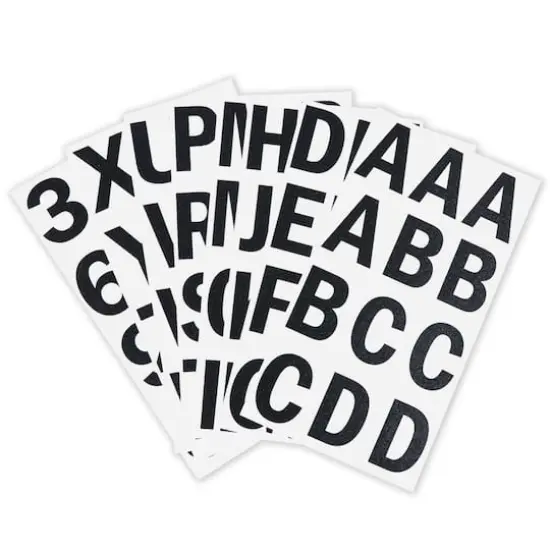 Black Glitter Alphabet Stickers by Recollections&trade; {4}
