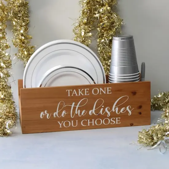 Elegant Designs 15.75" Kitchen Organizer Natural Wood {4}