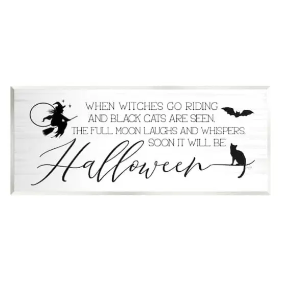 Stupell Industries Halloween Season Phrase Wall Plaque Art {1}