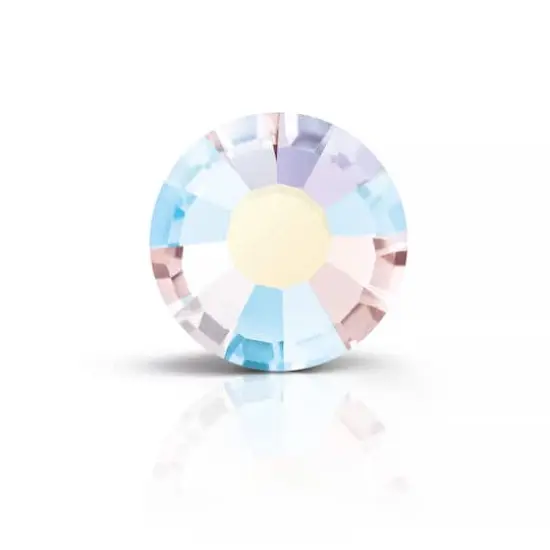 Preciosa MAXIMA SS16 Aurora Borealis Flatback Czech Crystals, 144ct. Vintage Rose AB {1}