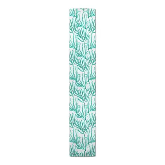 Coral Indoor/Outdoor Table Runner Teal {1}
