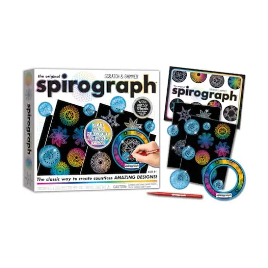 Spirograph Scratch & Shimmer {3}