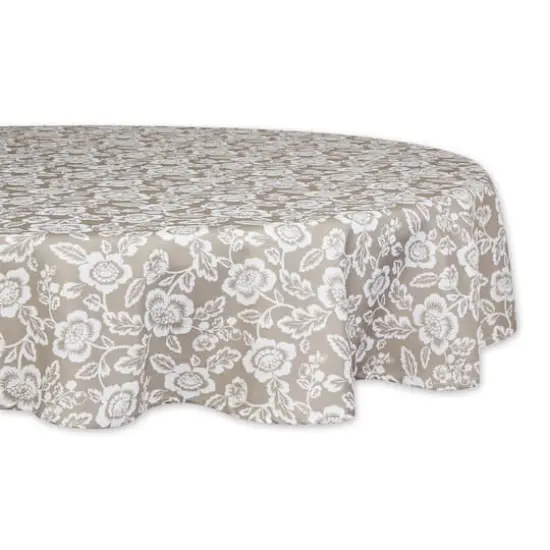 DII&reg; StoneFloral Print Outdoor Tablecloth, 60 Round {1}