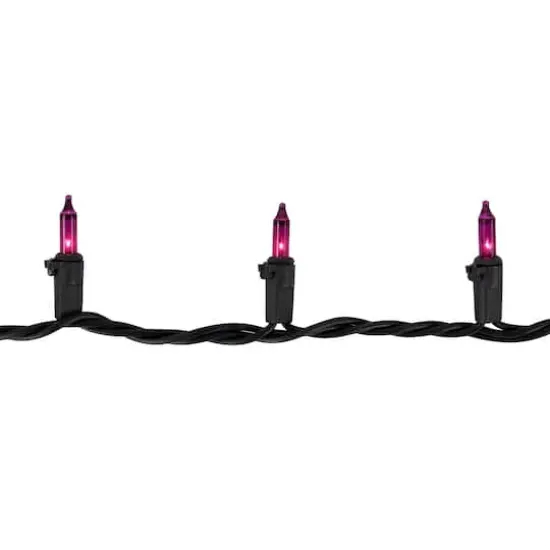 35ct. Mini Christmas Light Set Purple {6}