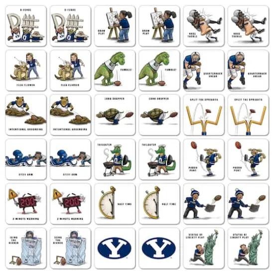 College Team Licensed Memory Match Game BYU Cougars {4}