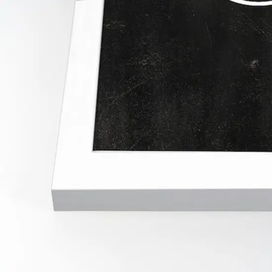 Moon Circle 6 11" x 14" White Framed Print Under Plexiglass {3}