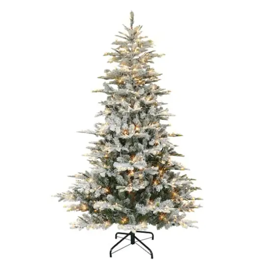 7.5ft. Pre-Lit Aspen Fir Artificial Christmas Tree, Multicolor Lights {1}