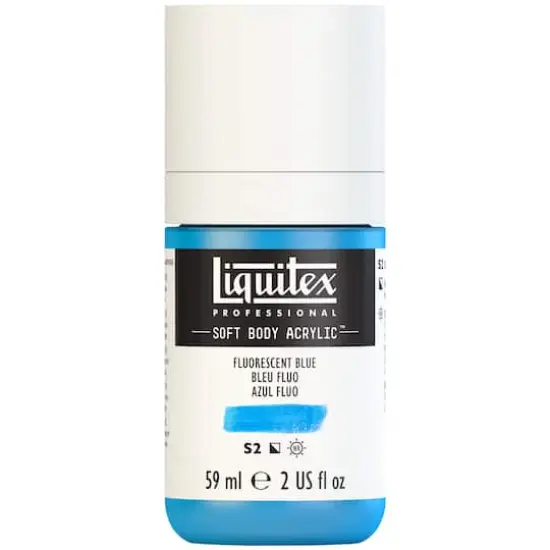 Liquitex&reg; Professional Soft Body Acrylic Bottle, 2oz. Fluorescent Blue {8}