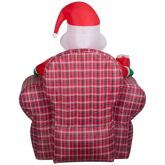 6ft. Airblown&reg; Inflatable Santa in Recliner {4}