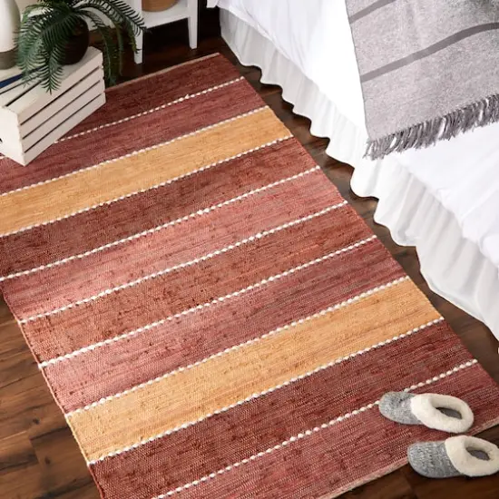 DII&reg; Color Block Cotton Chindi Rug, 4ft. x 6ft. Spice {5}