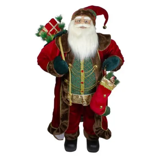 4ft. Standing Santa Christmas Figure with Presents {4}