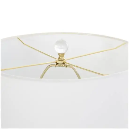 2ft. Gold Metal Inverted Cone Shaped Accent Lamp {8}