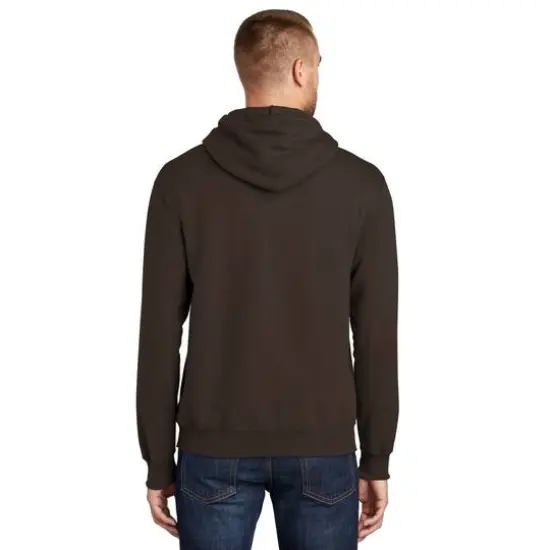 Port & Company&reg; Tall Essential Fleece Pullover Hooded Sweatshirt Dark Chocolate Brown {6}