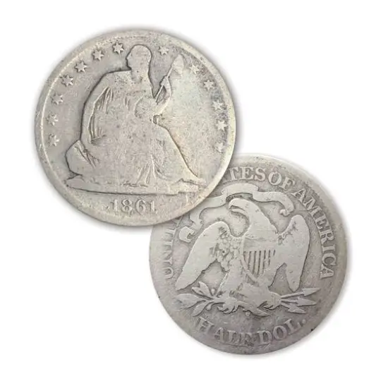 Seated Liberty Silver Half Dollar {4}