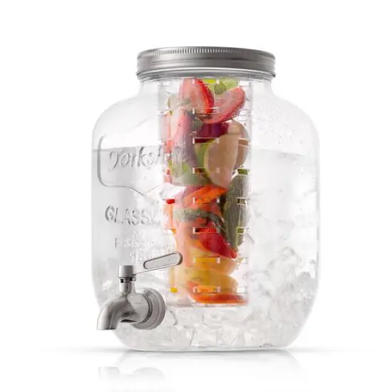 JoyJolt&reg; 1 gal. Glass Drink Dispenser {4}