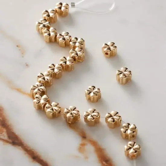 Gold Clover Beads, 6mm by Bead Landing&trade; {3}