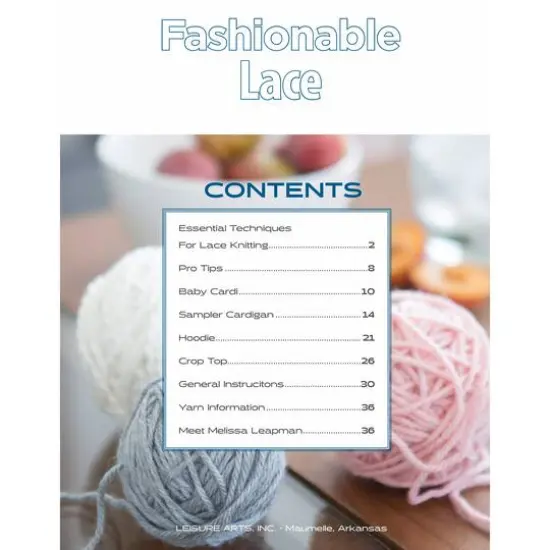 Leisure Arts&reg; Knit Fashionable Lace Book {4}