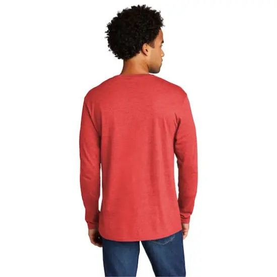 Port & Company&reg; Tri-Blend Long Sleeve T-Shirt Bright Red Heather {5}