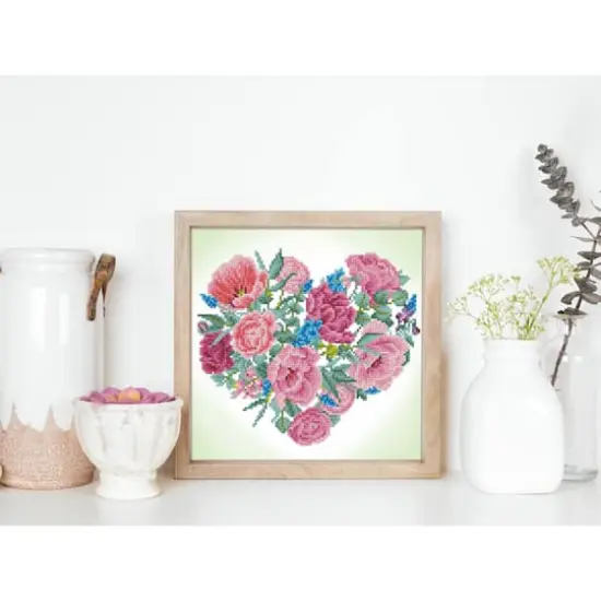 Diamond Dotz&reg; Blossoming Heart Diamond Painting Kit {5}