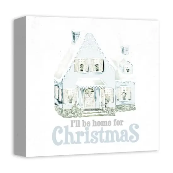 Home For Christmas Canvas Wall Art {3}