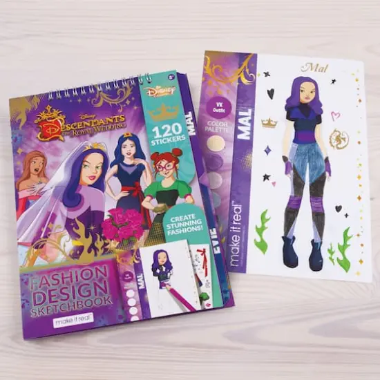 Make it Real&trade; Disney&reg; Descendants Royal Wedding Light Table & Sketchbook {5}
