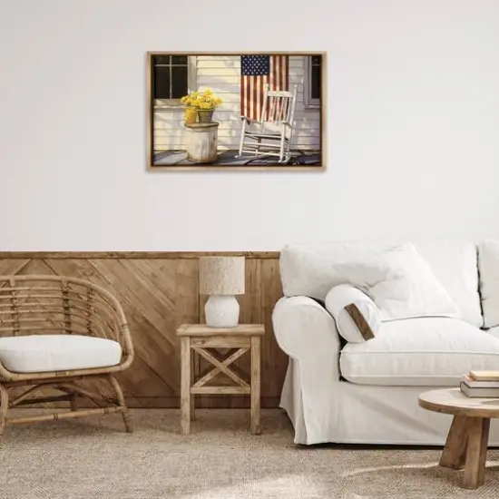 Stupell Industries Americana Deco Scene Floater Framed Art Brown {3}