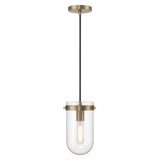 Hello Honey&reg; Atwood Brushed Bronze Modern Minimalist Glass & Metal Ceiling Light {9}