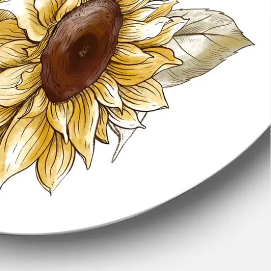 Designart Thanksgiving Vintage Turkey Farmhouse Circle Wall Art {4}
