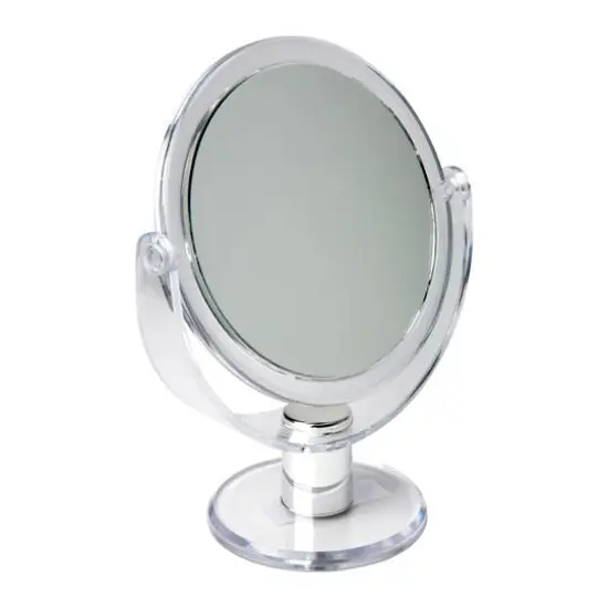 Home Details Dual Sided 10X Magnification Rubberized Vanity Mirror Clear {2}