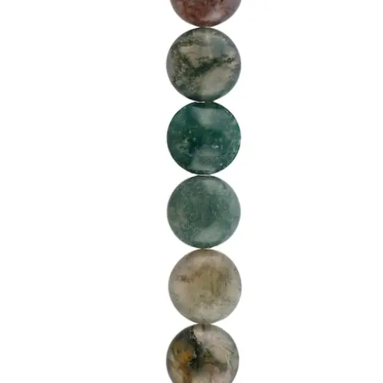 Multicolor Fancy Jasper Flat Round Beads, 10mm by Bead Landing&trade; {1}