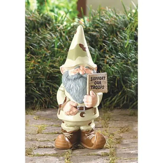 11.5" Support Our Troops Garden Gnome {3}