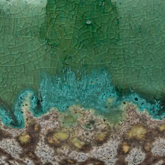 Hello Honey&reg; Green & Blue Textured Stoneware Vase Set {15}