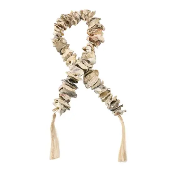 Hello Honey&reg; 4ft. Oyster Shell Garland with Raffia Tassels {1}