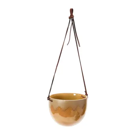 Hello Honey&reg; Stoneware Hanging Pot with Reactive Glaze Set {5}