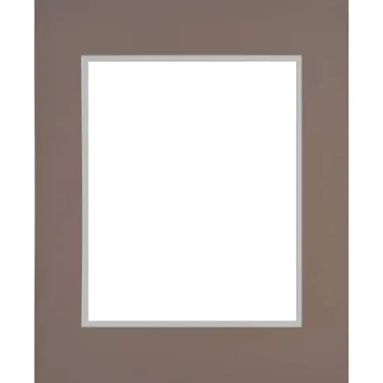 16" x 20" Tan & Ivory Double Mat by Studio Décor®, 11" x 14" Opening Size {1}