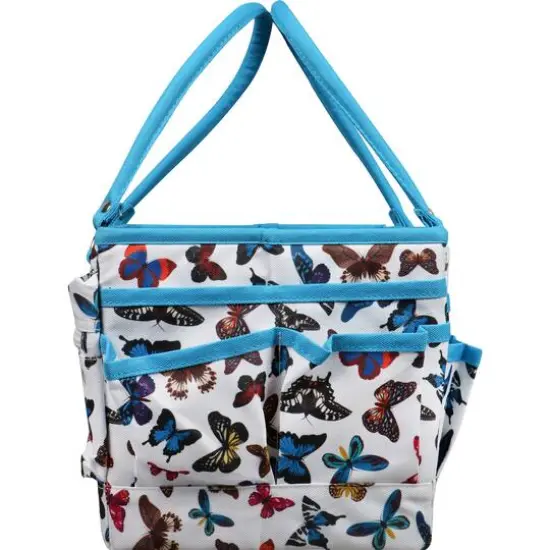 SINGER&reg; Butterfly Print Collapsible Sewing Storage Tote Caddy {6}
