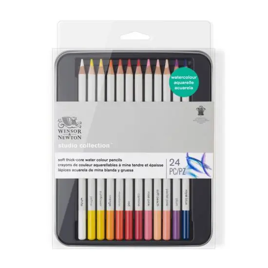 Winsor & Newton&trade; Studio Collection&trade; 24 Color Watercolor Pencil Tin {1}