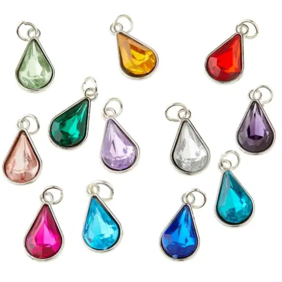 Teardrop Gem Charm Set by Bead Landing&trade; {1}