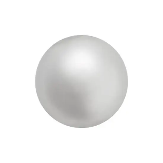 Preciosa Maxima 8mm Glass Nacre Pearls, 20ct. Light Grey {1}