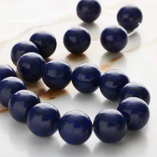 Dark Blue Reconstituted Lapis Round Beads, 10mm by Bead Landing&trade; {3}