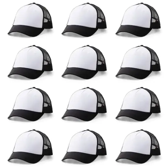 Cricut&reg; Black/White Trucker Hat Blank, 12ct. {4}