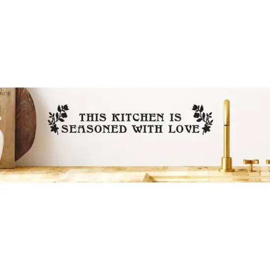 Leisure Arts&reg; Vinyl Matte Black Seasoned with Love Decal {1}