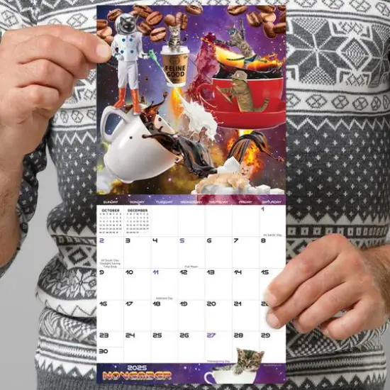 TF Publishing 2025 Space Cats Mini Calendar {6}