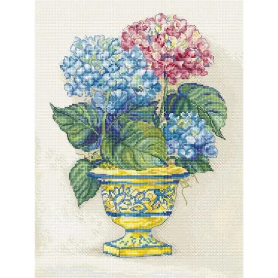 LetiStitch Hydrangea Blooms Counted Cross Stitch Kit {1}