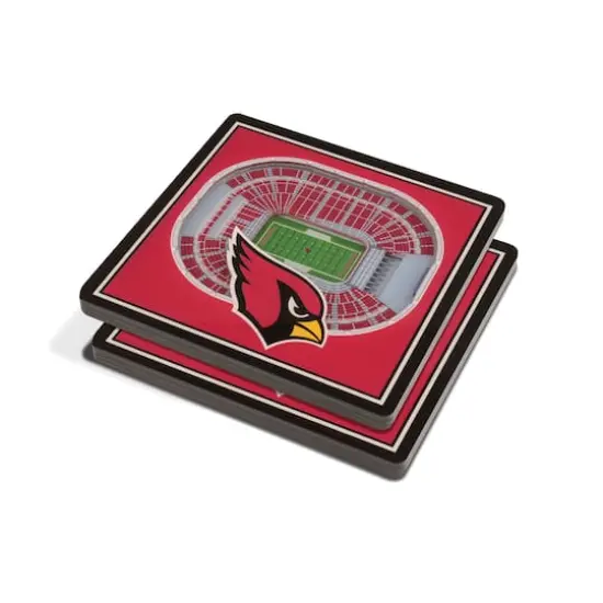 3D StadiumView Coasters Arizona Cardinals {1}