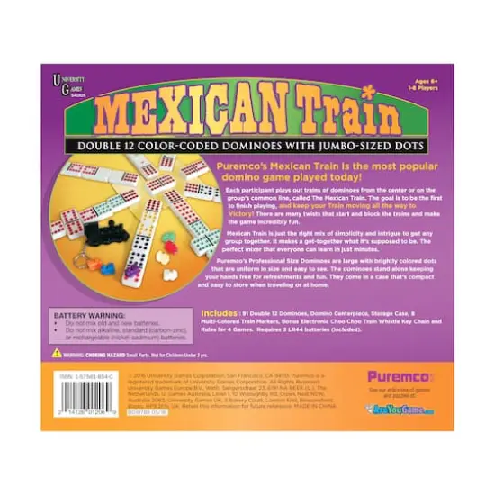 Puremco Mexican Train Domino Game, Professional Size {3}
