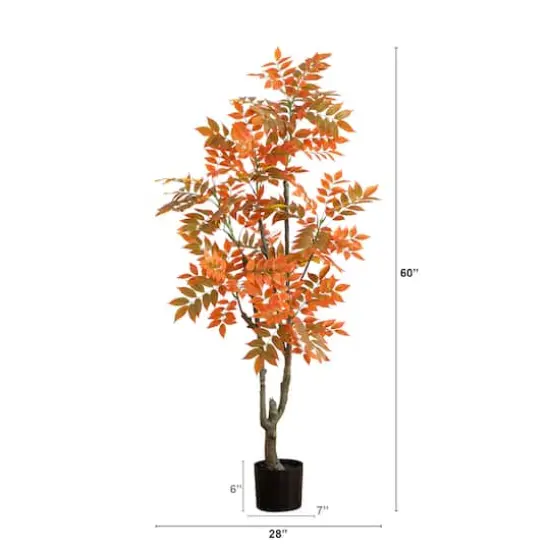5ft. Autumn Sumac Artificial Fall Tree  {5}